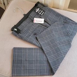 29x34 plaid dress pants grey